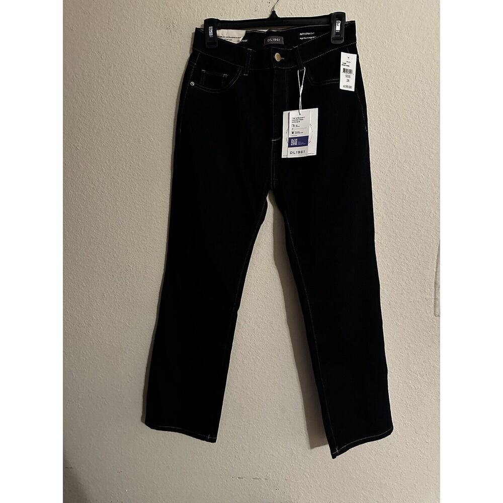 NWT DL1961 Patti Straight High Rise Vintage Ankle Jeans Blue Size 28 Casual